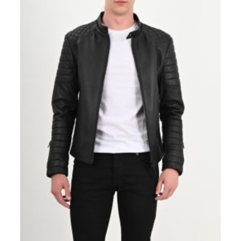 High Quality Mens Leather Jacket Coat Male Classic Motorcycle Thick Coats  Biker | eBay
