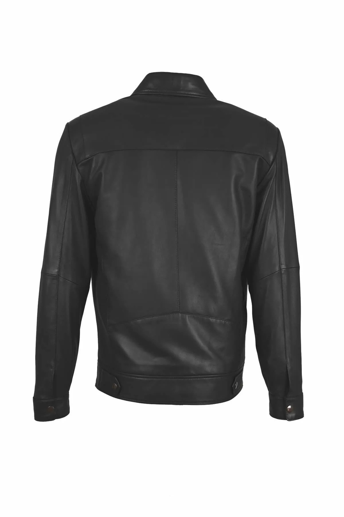 Men's 100% Leather Café Racer Jacket